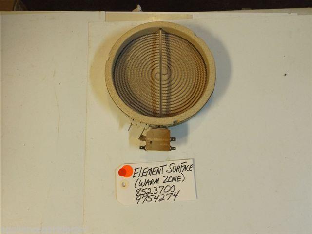 Whirlpool STOVE 8523700 9754274 Element, Surface (warm Zone) USED Whirlpool STOVE 8523700 9754274 Element, Surface (warm Zone) USED